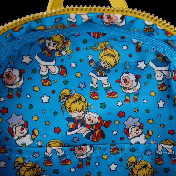Loungefly Rainbow Brite Mini Backpack Characters Rainbow Metallic Bag - Picture 5 of 5